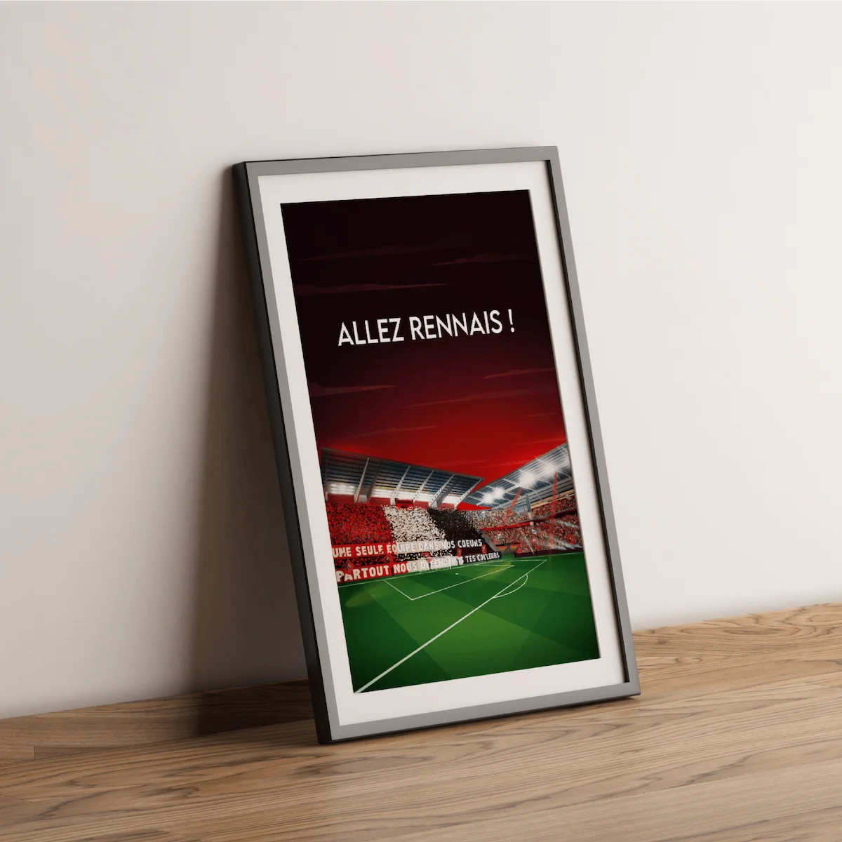 affiche cadeau supporter rennais