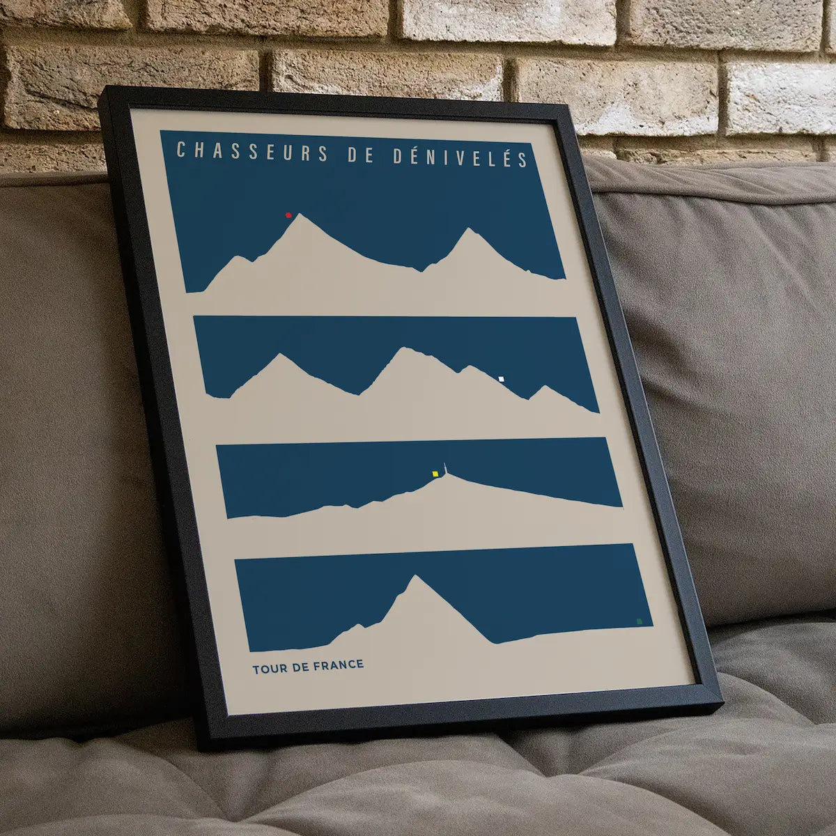 Affiche Tour de France - les Cols Mythiques du vélo Affiche Tour de France - les Cols Mythiques du vélo