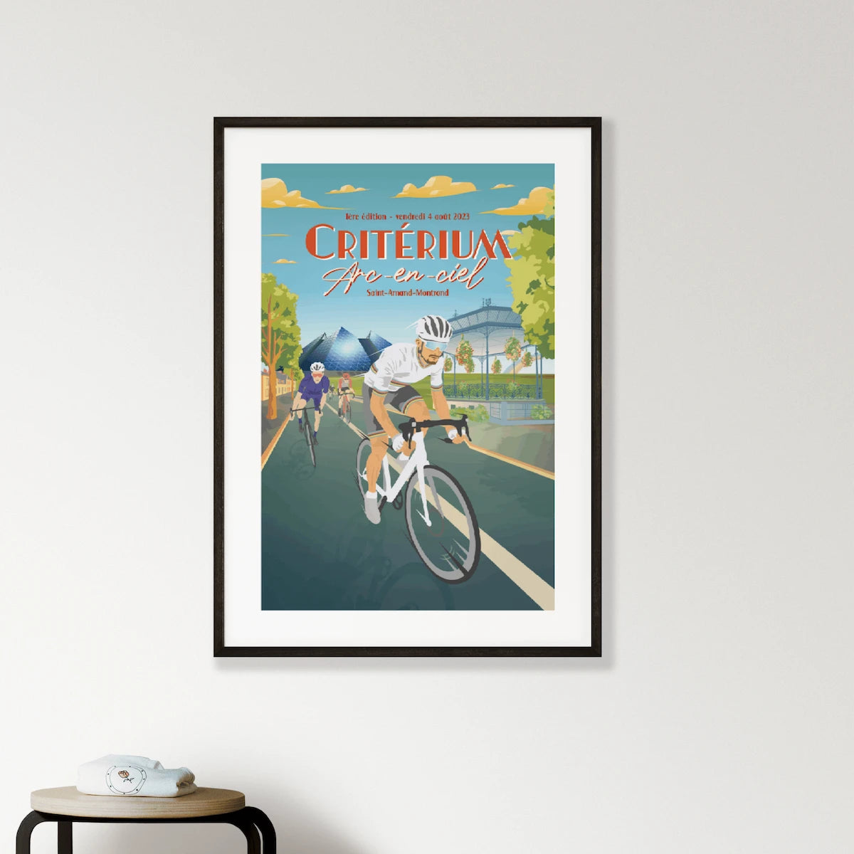 affiche critérium arc en ciel à Saint-Amand