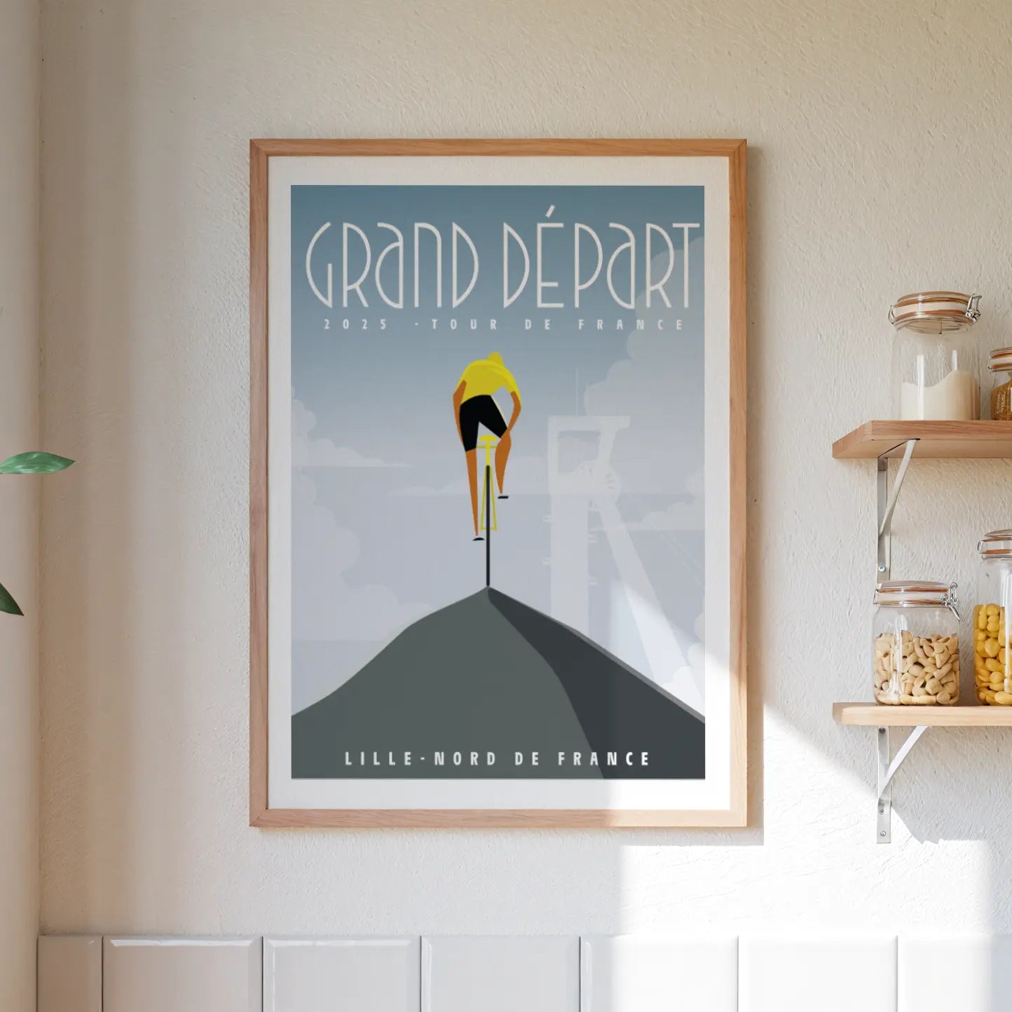 affiche du grand départ du Tour de France 2025