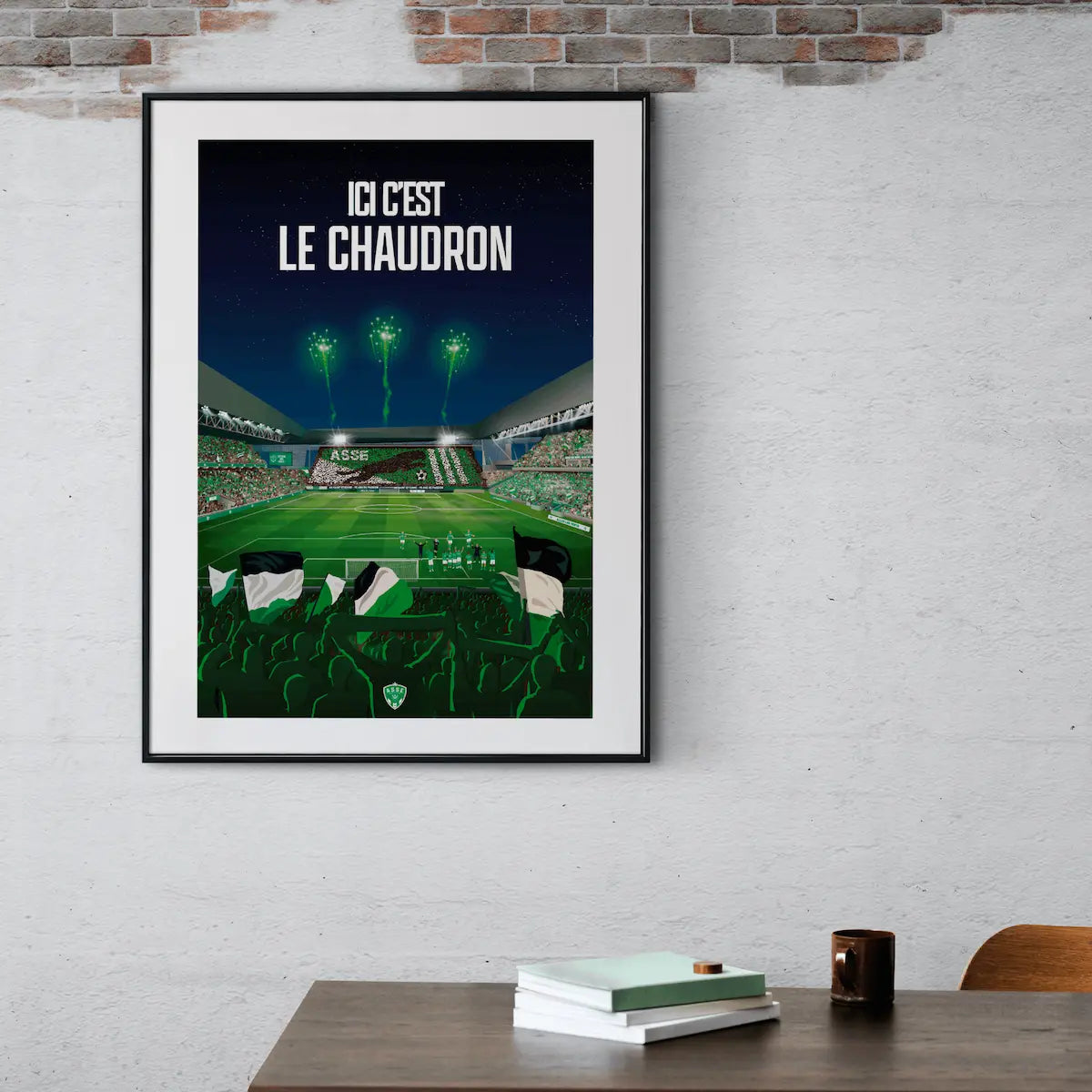 affiche football saint etienne
