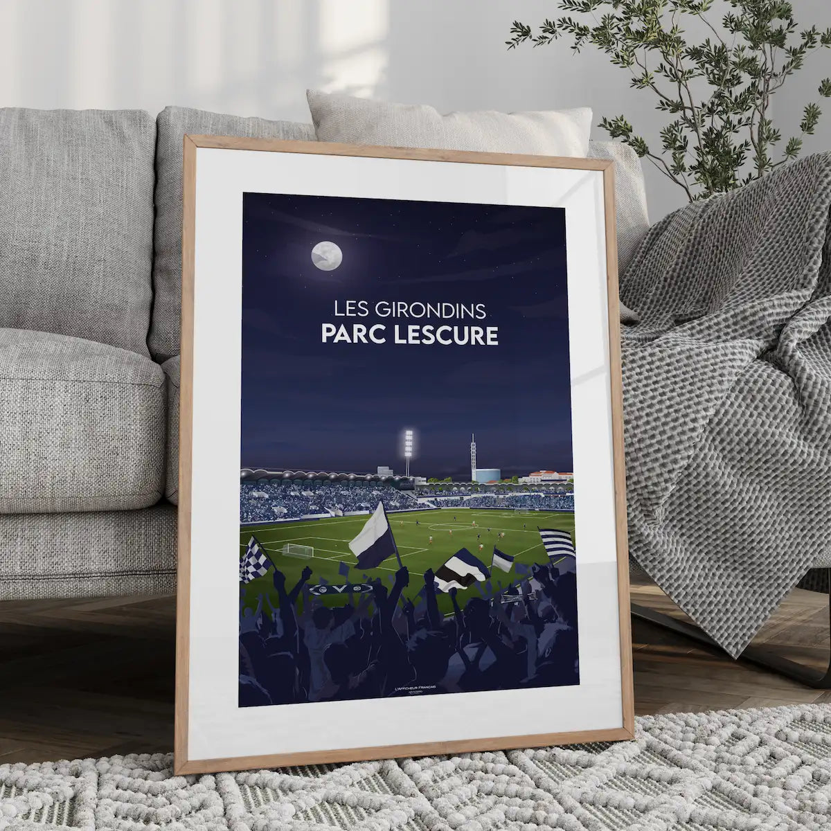 affiche football Girondins de Bordeaux