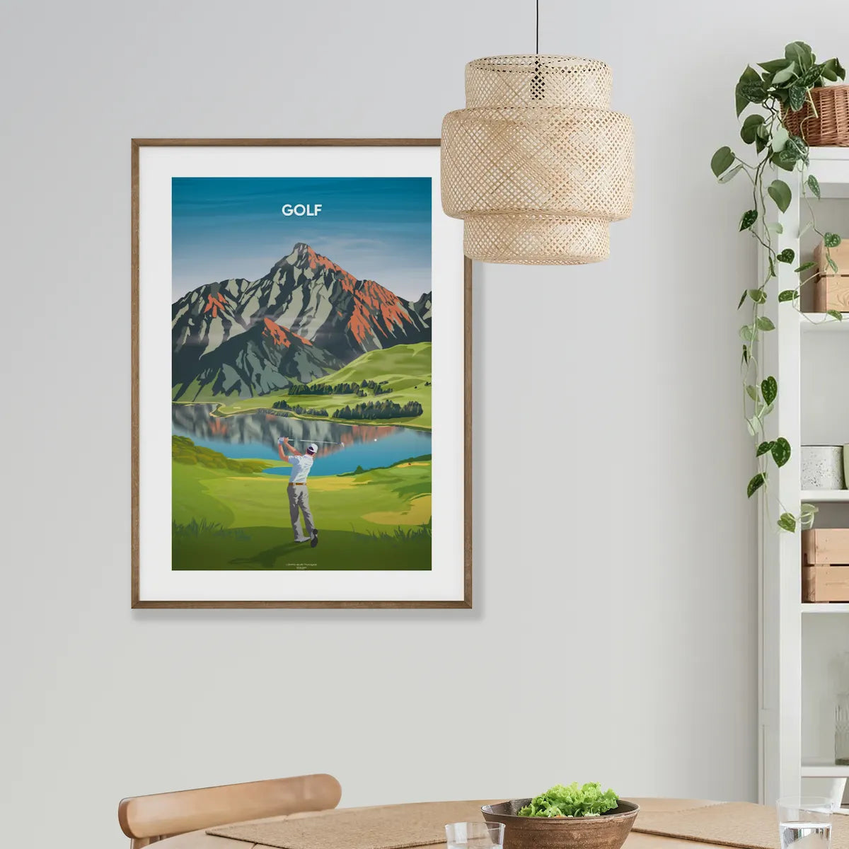 affiche golf décorative