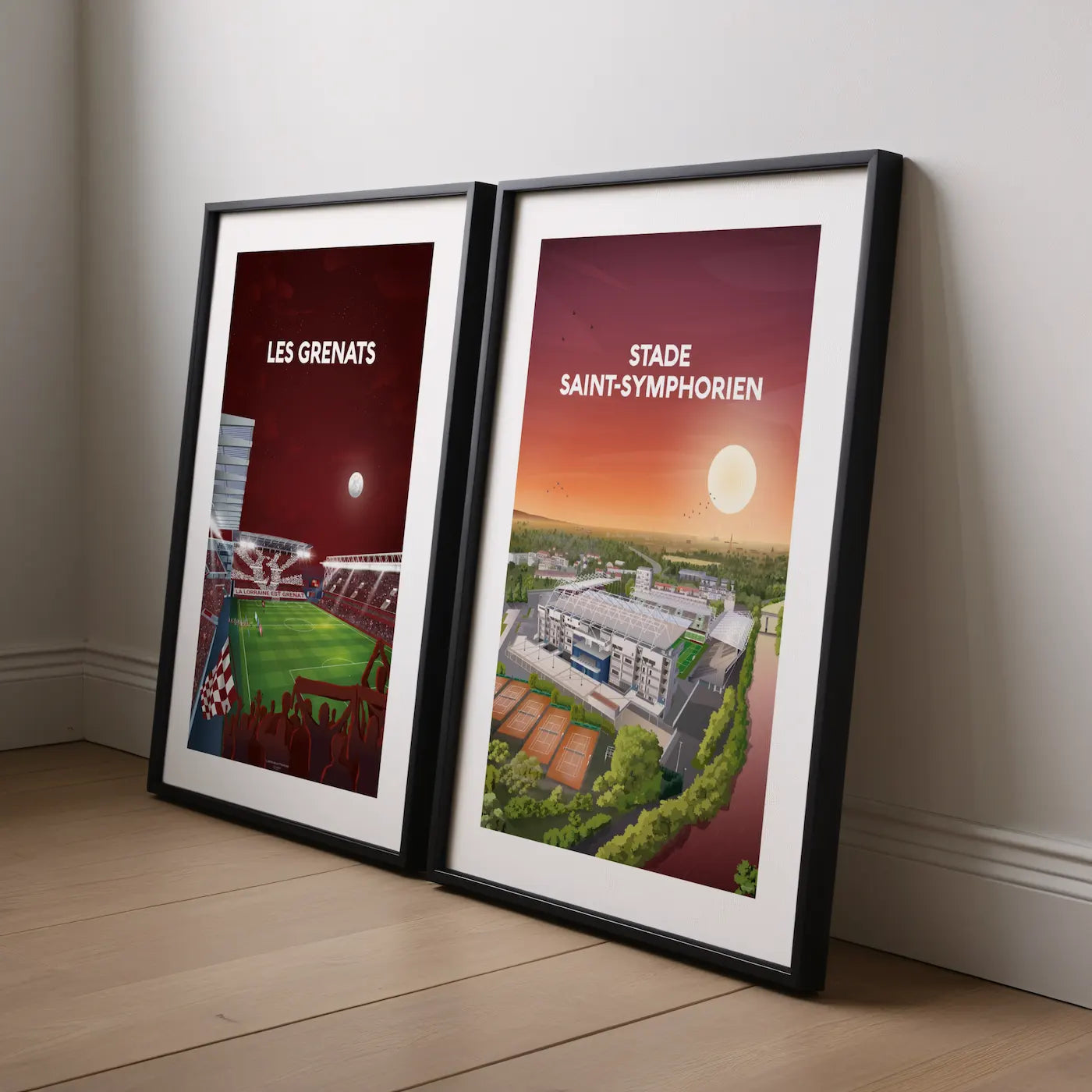 lot de 2 posters du FC metz