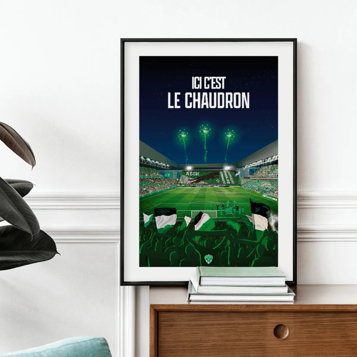 affiche saint-etienne stade geoffroy guichard