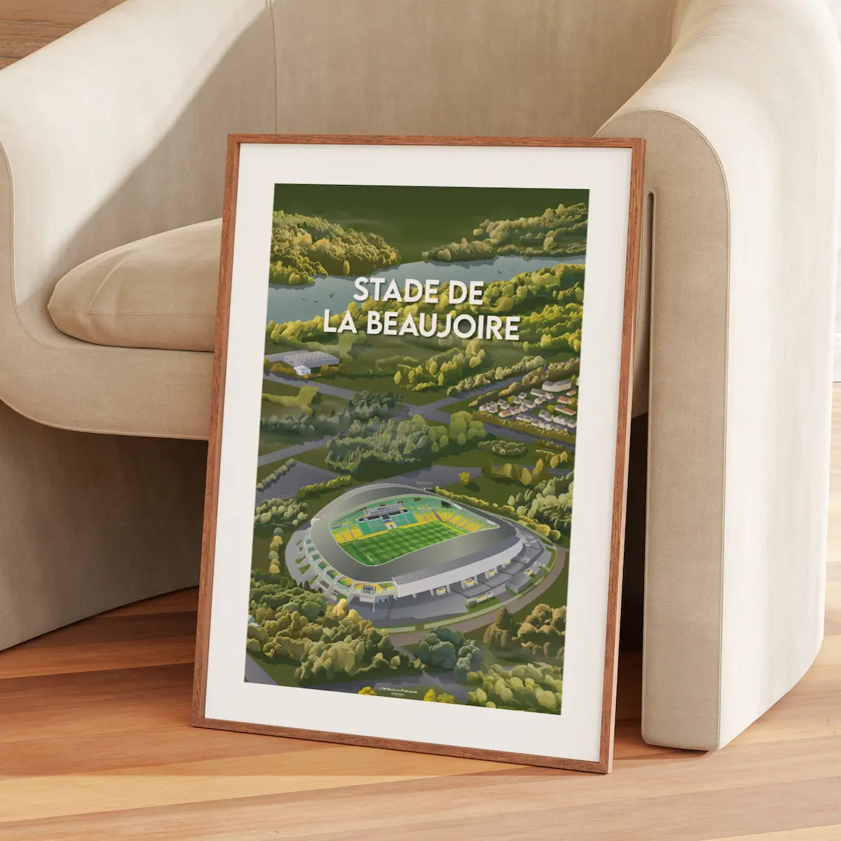 affiche stade de la Beaujoire Nantes