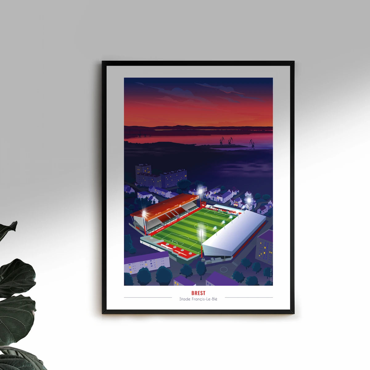 affiche stade brestois football