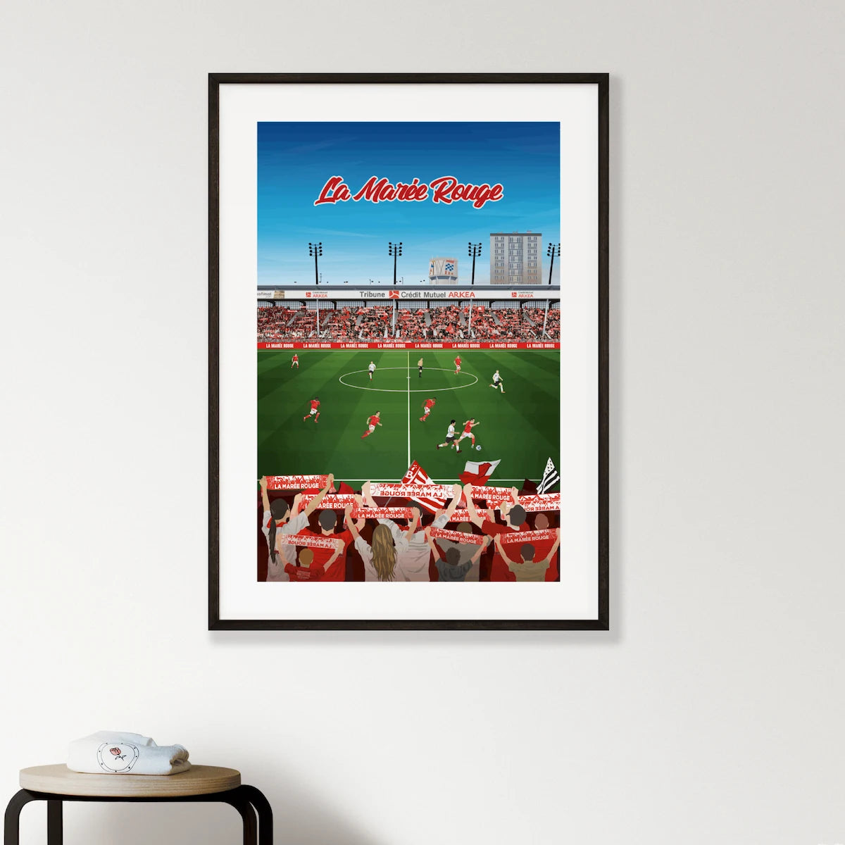 affiche stade brestois rouge