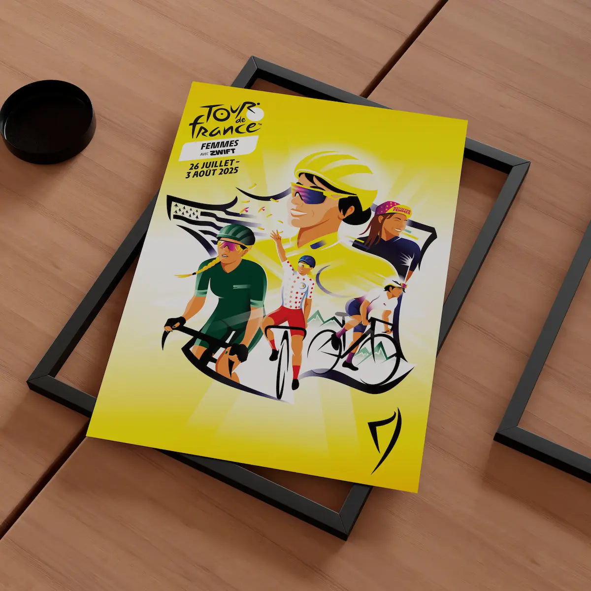 affiche vélo tour femme
