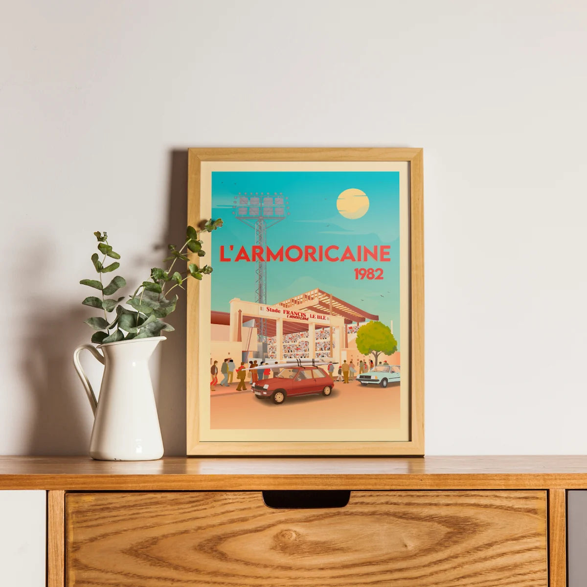 affiche vintage brest armorique