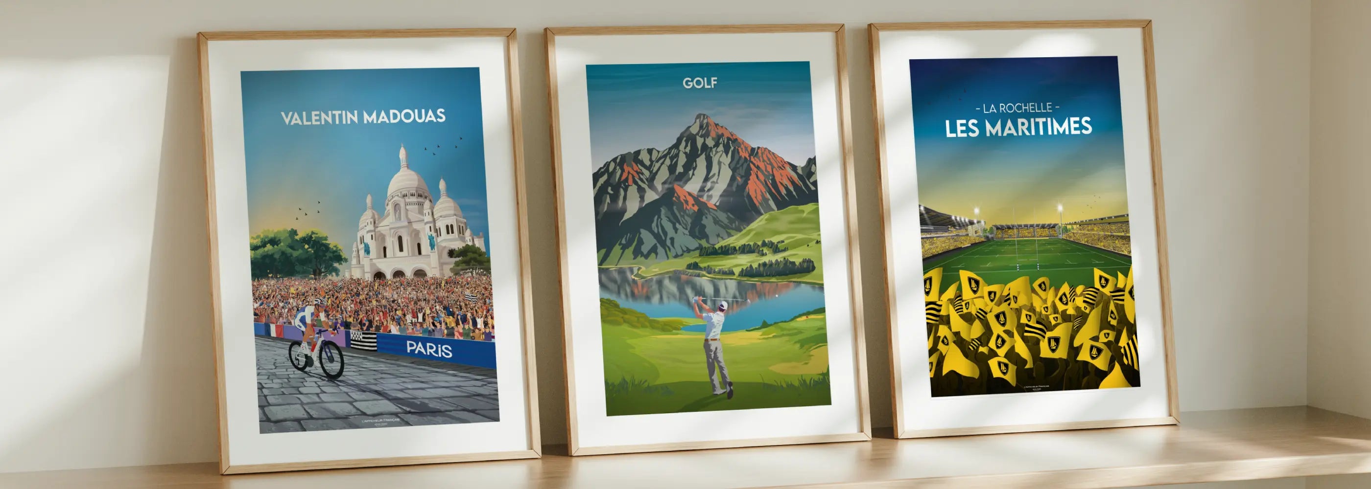 affiches sports cyclisme etc