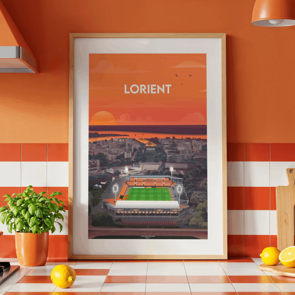 affiche foot stade du Moustoir à Lorient
