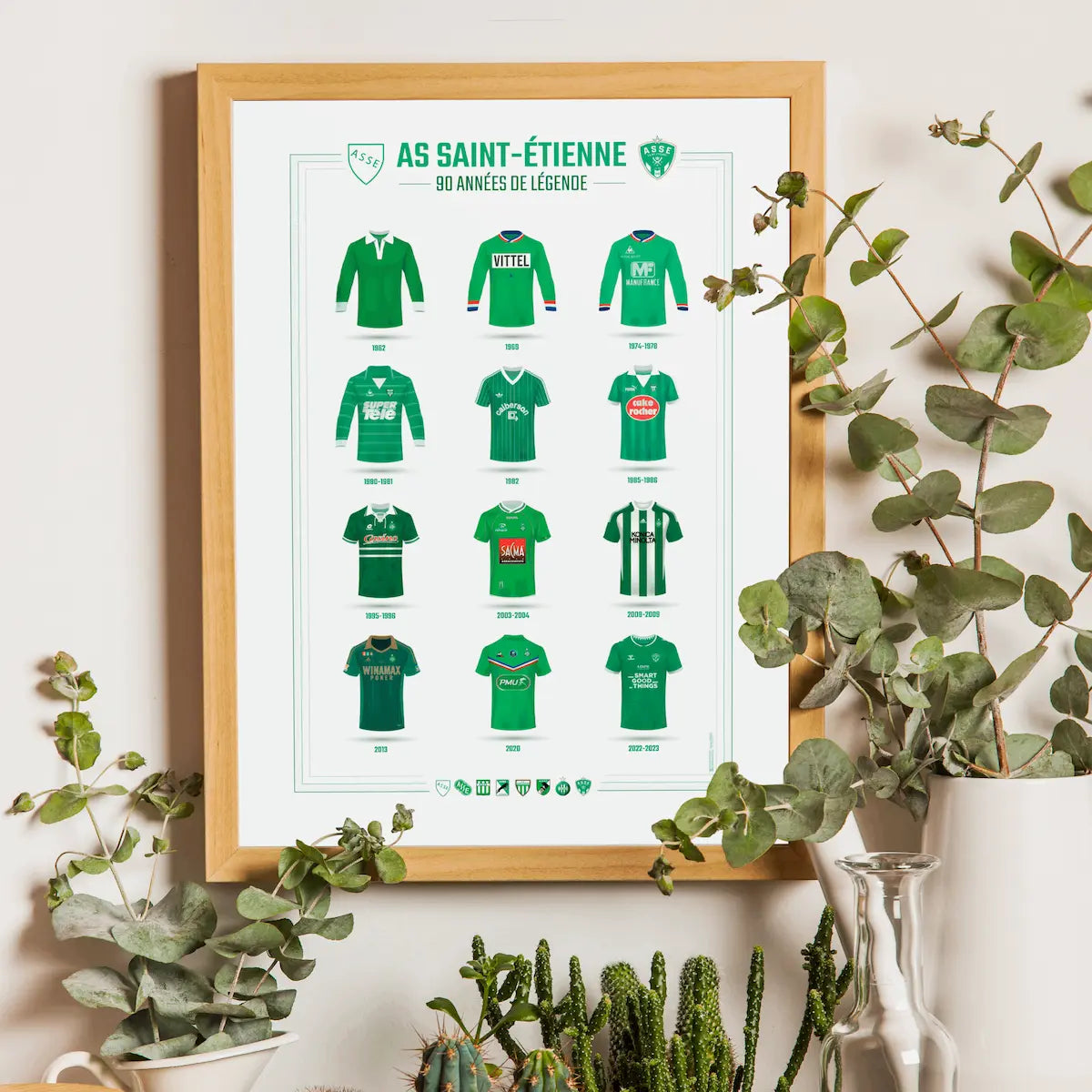 cadeau foot poster saint-étienne
