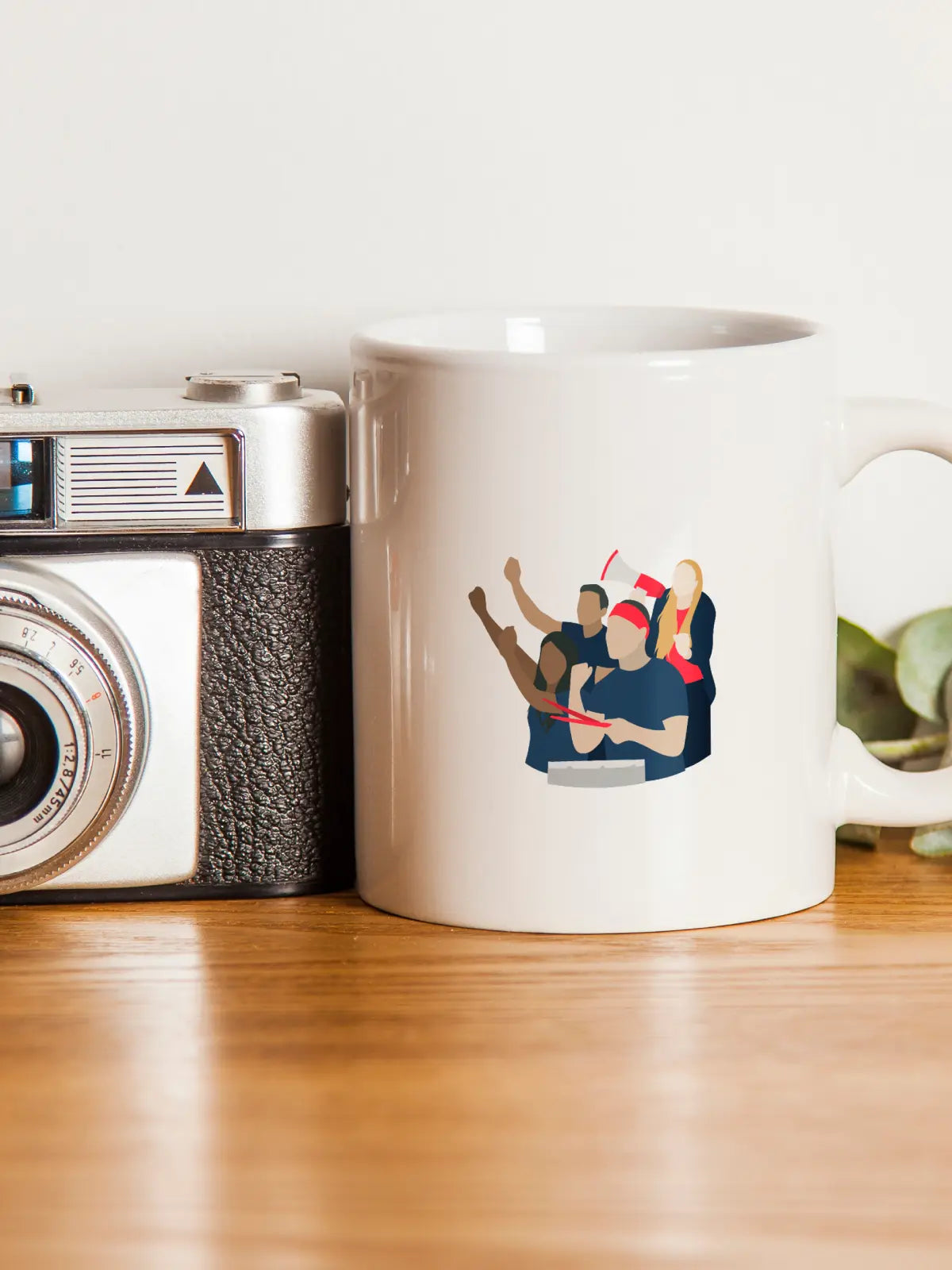 bannière mug sur le football