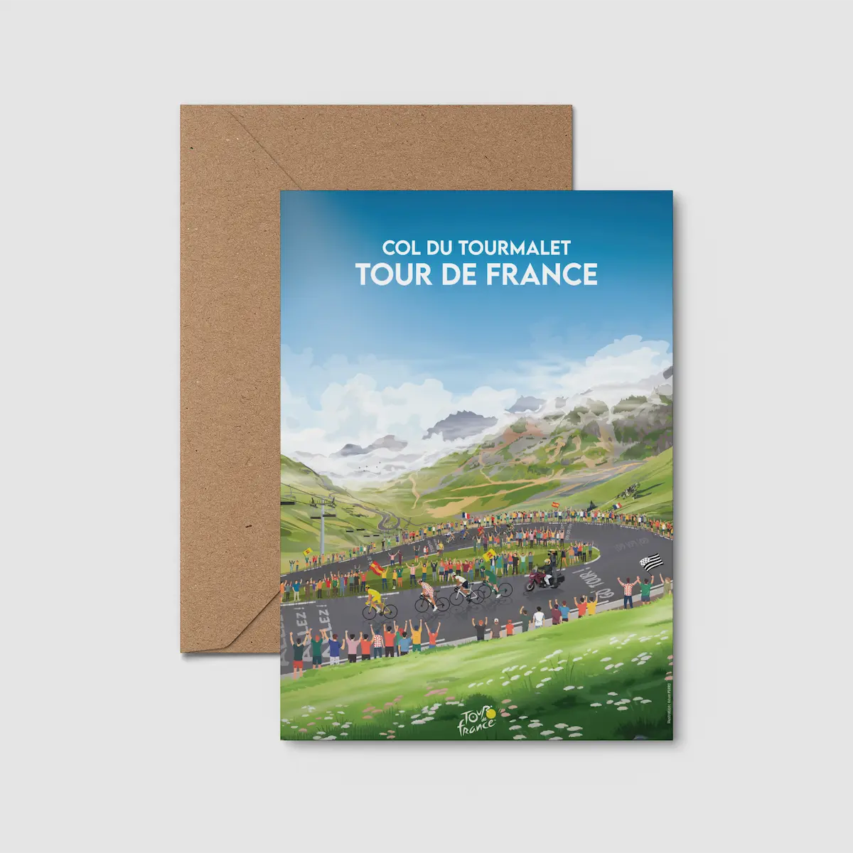 carte postale col du Tourmalet