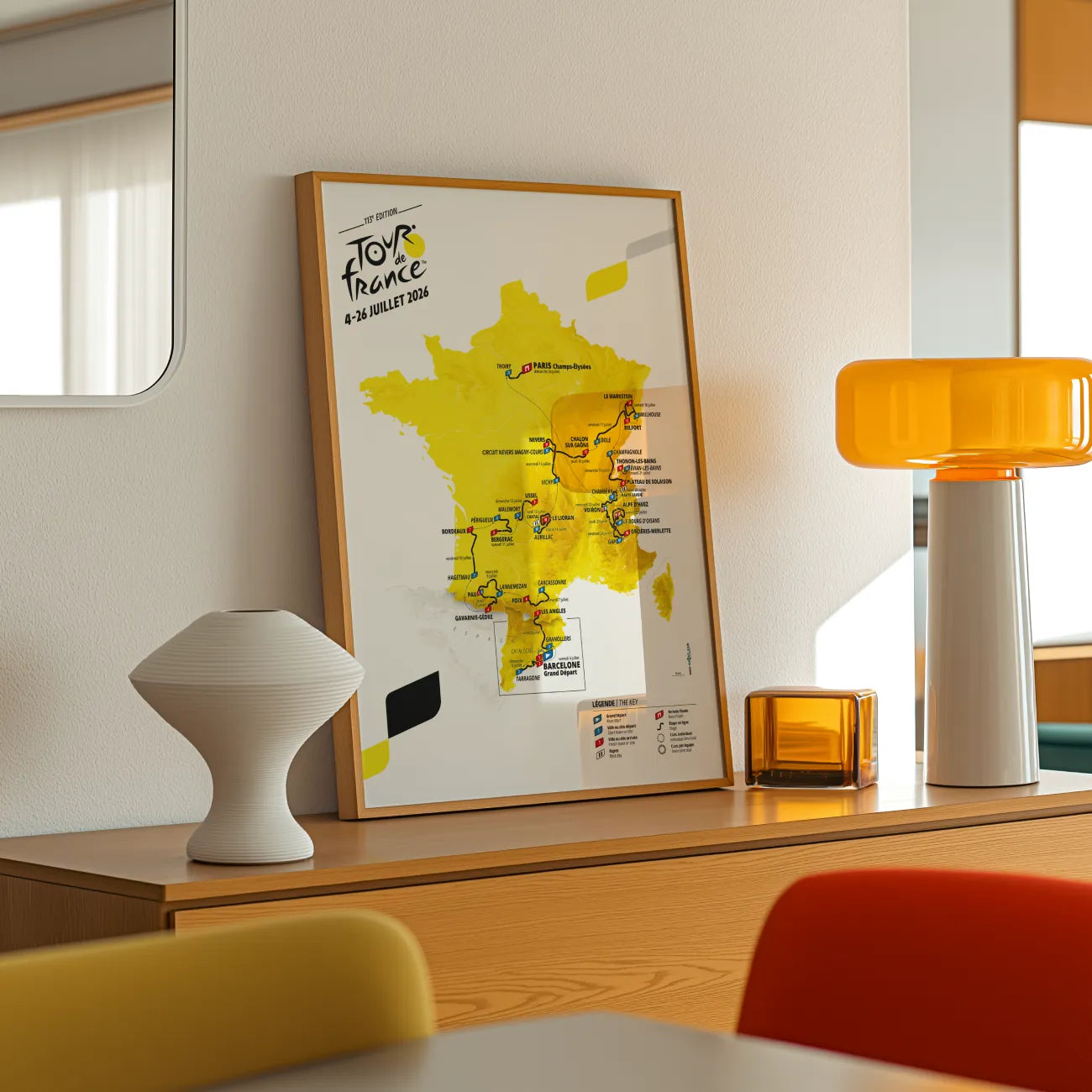 Carte Tour de France 2026