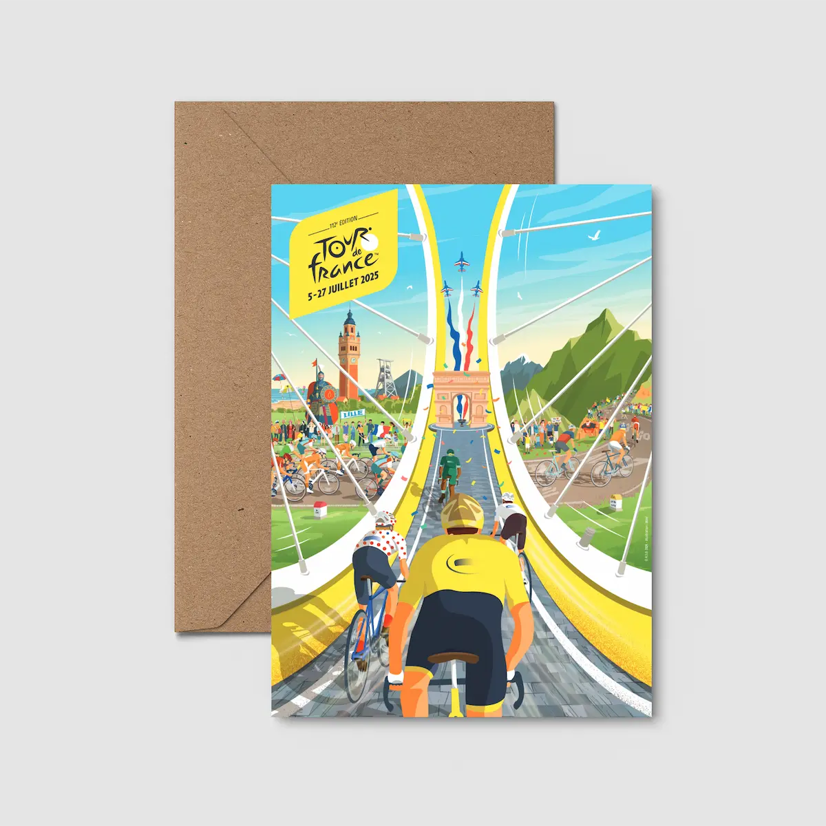 Carte postale Tour de France 2025
