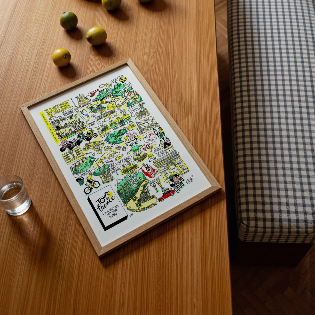 Affiche Tour de France 2026 - Doodle Art