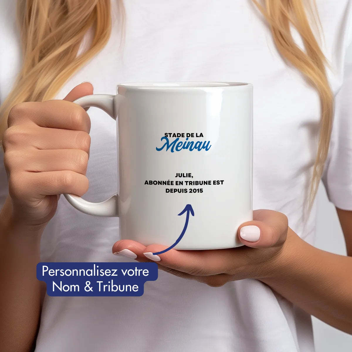 mug foot Strasbourg personnalisé