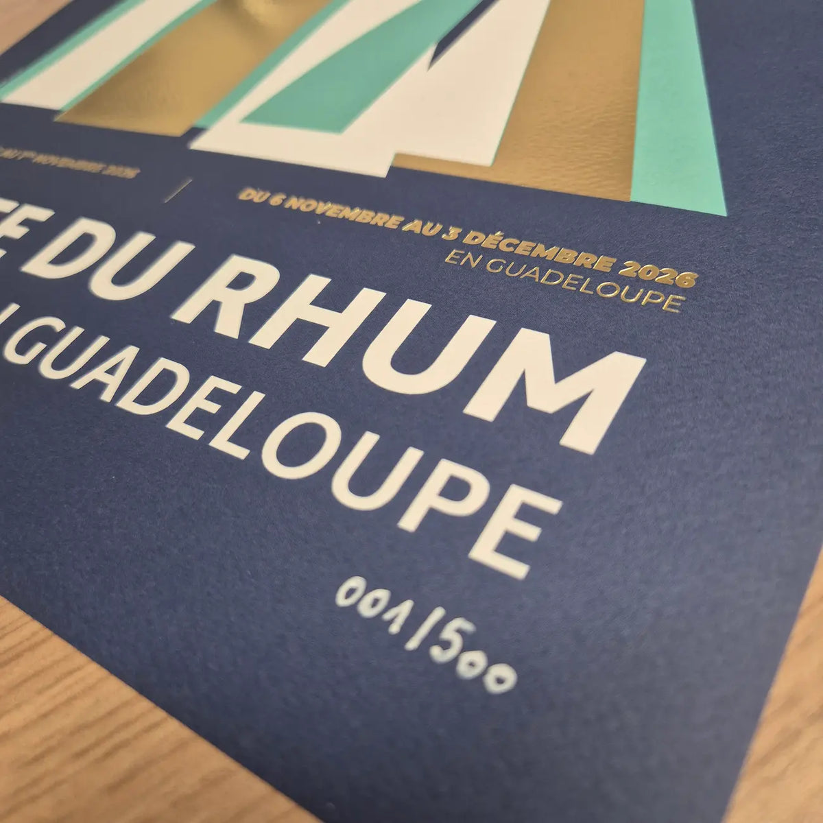 Affiche officielle de la Route du Rhum 2026 - Réédition prestige 30x40cm
