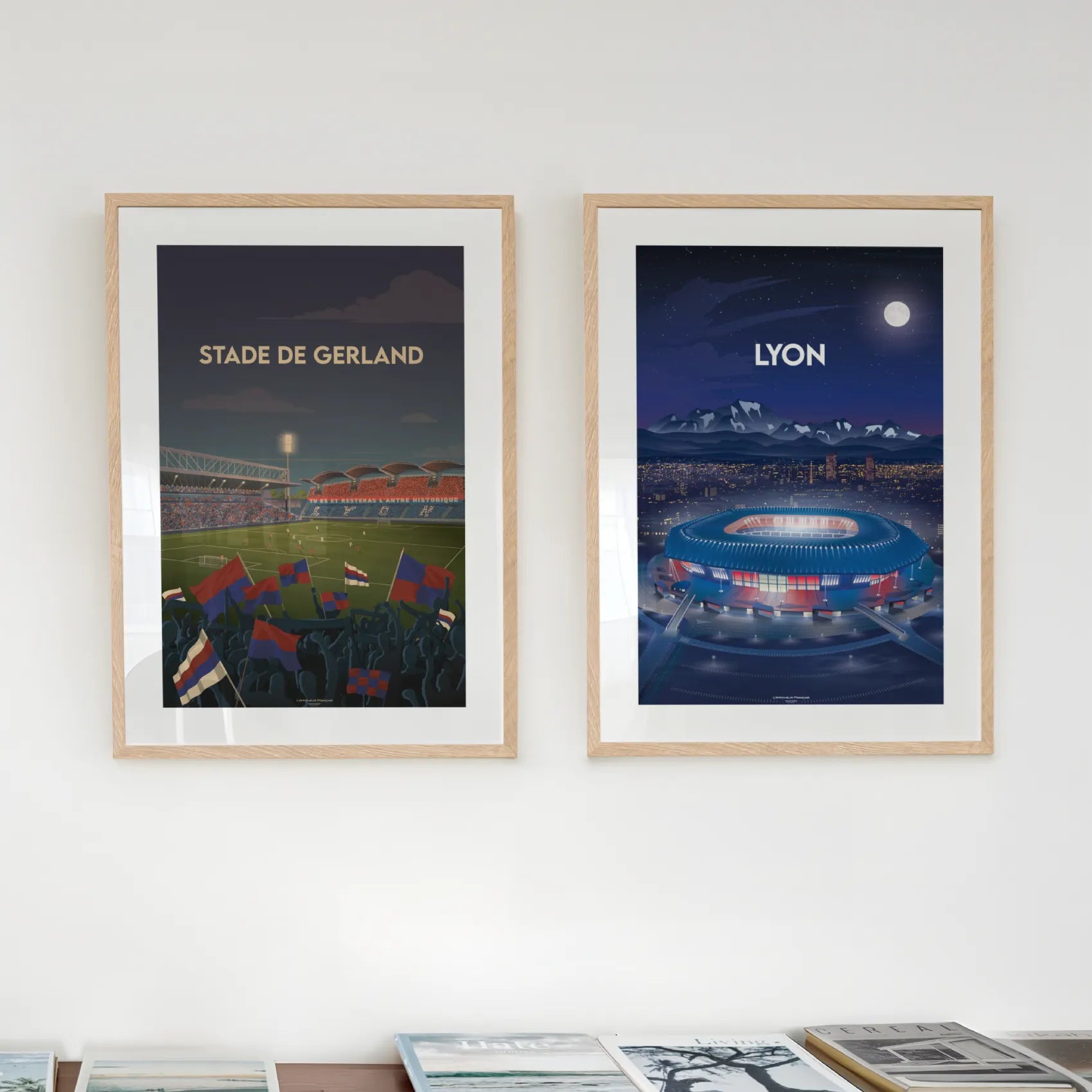 pack 2 affiches de l'OL