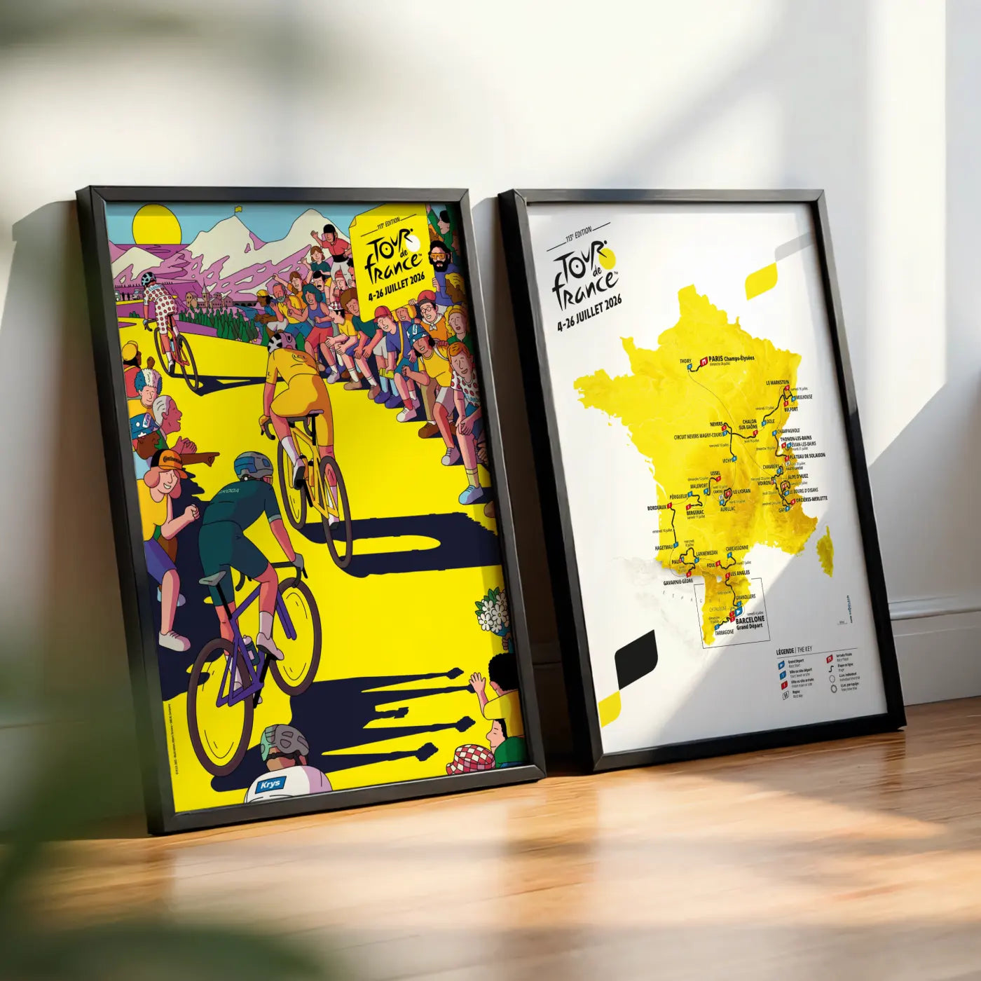 Pack poster + carte du Tour de France 2026