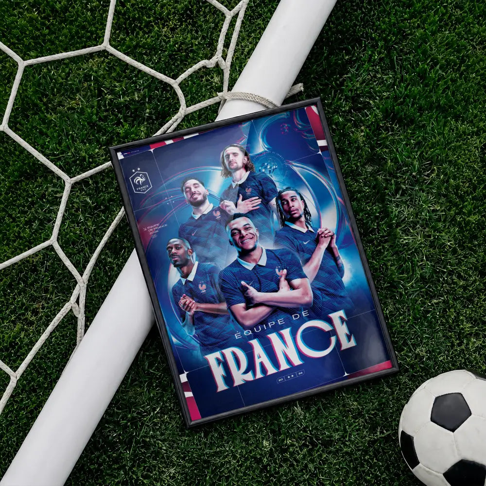 poster des joueurs de l'équipe de France de Football
