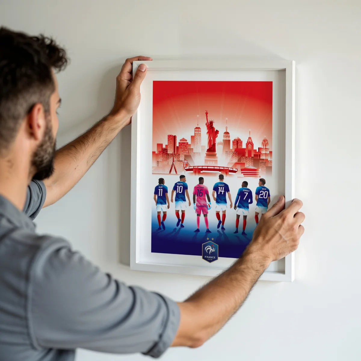 poster mbappe dembele olise maignan doue rabiot