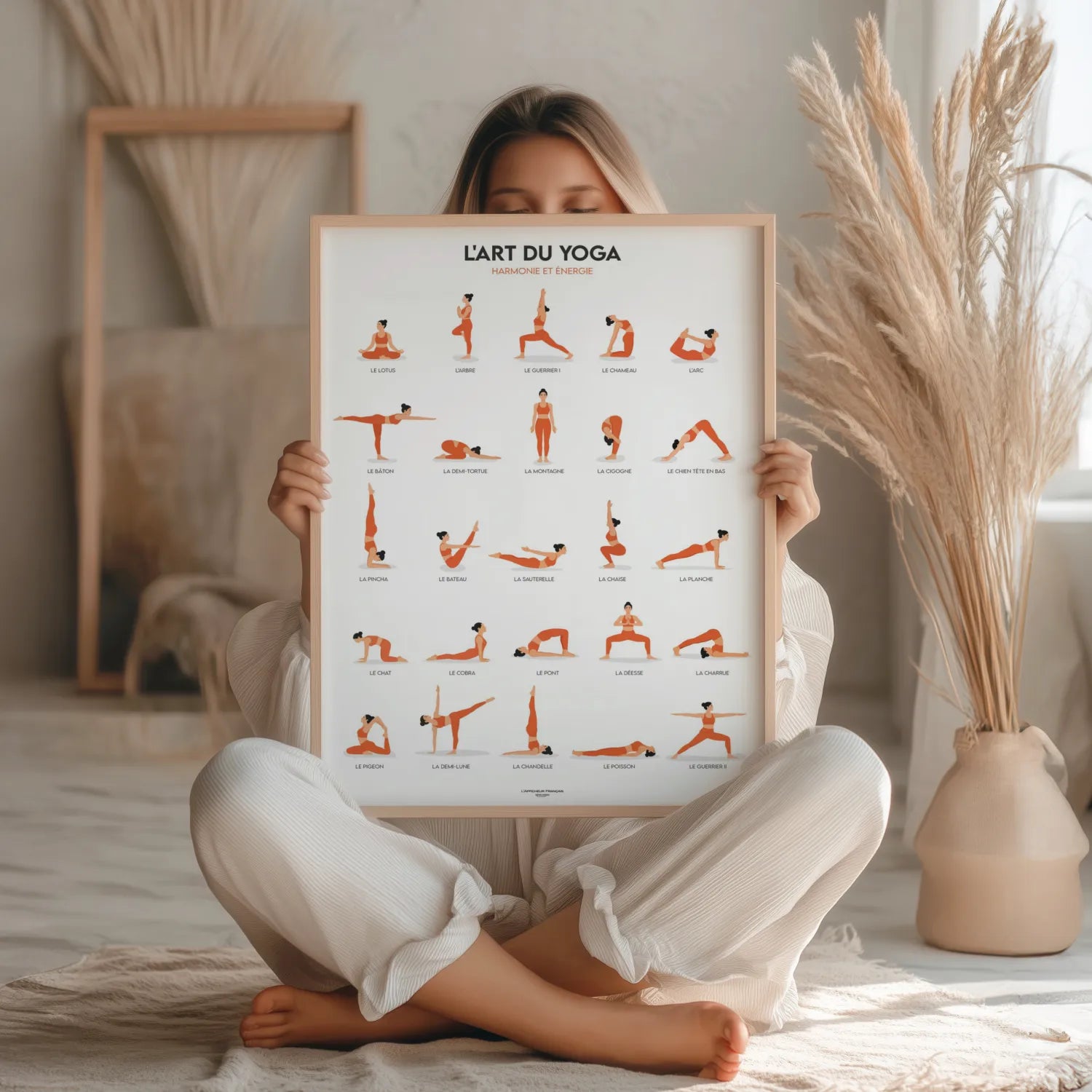 poster 25 postures de Yoga