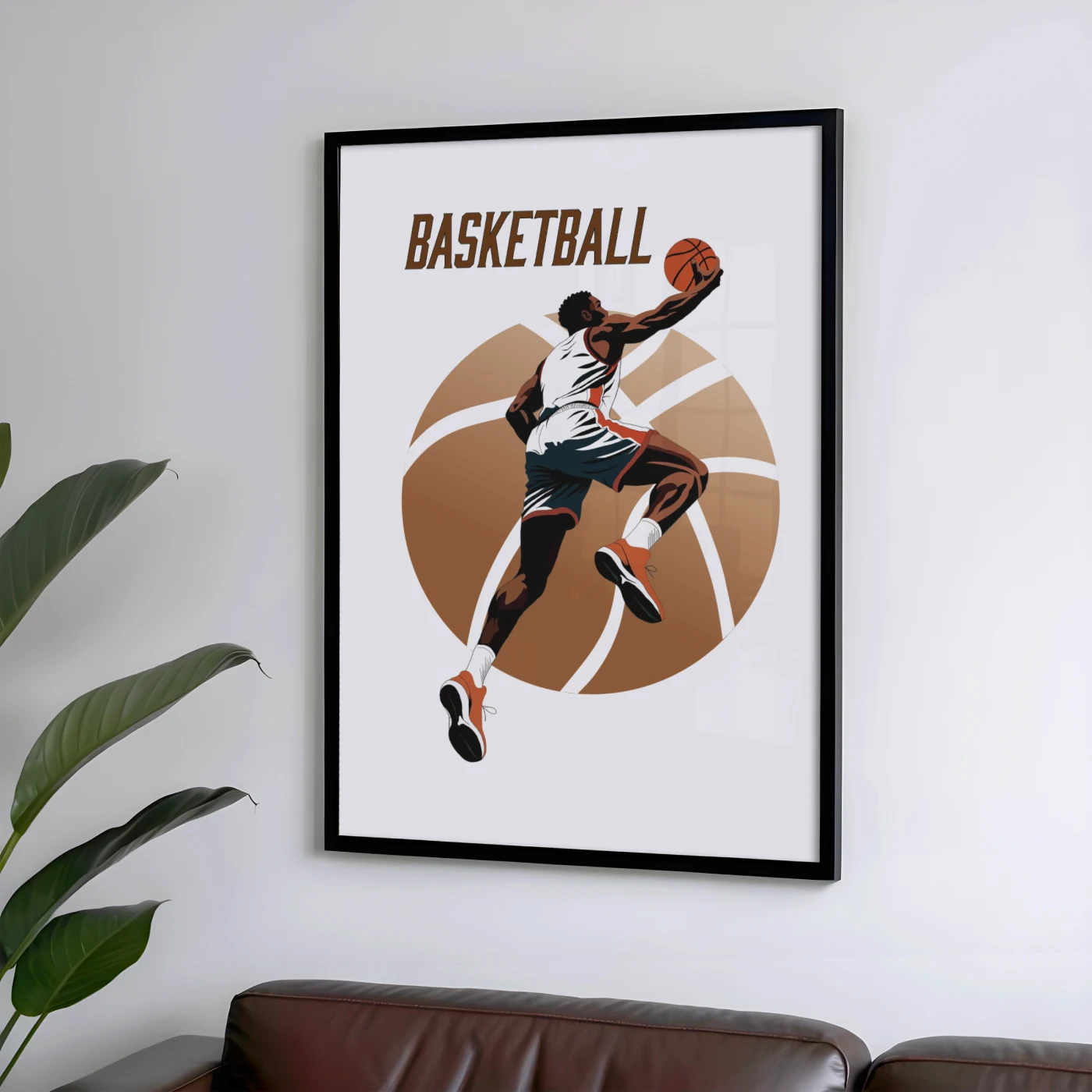 affiche basketball slam dunk