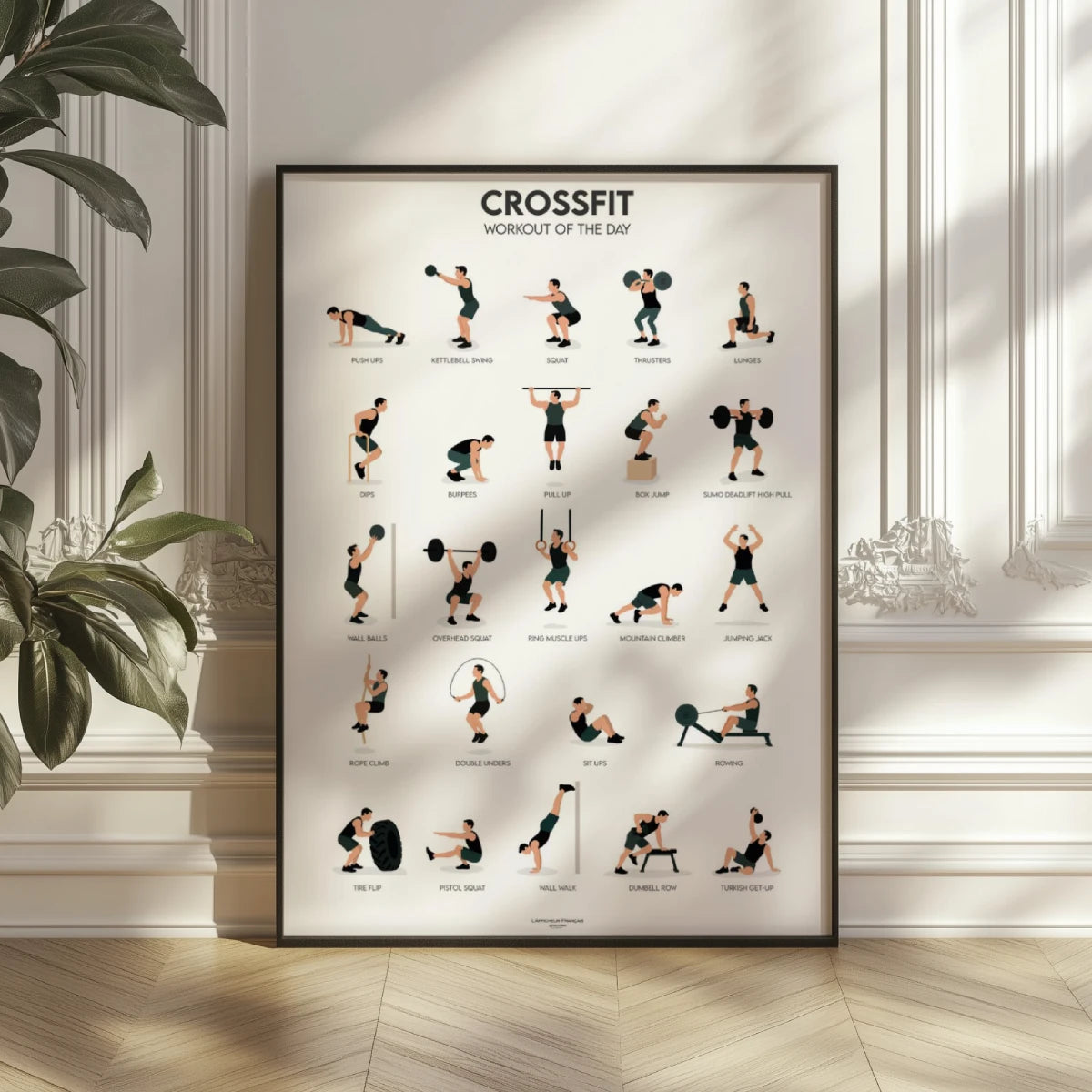 affiche 25 exercices de crossfit