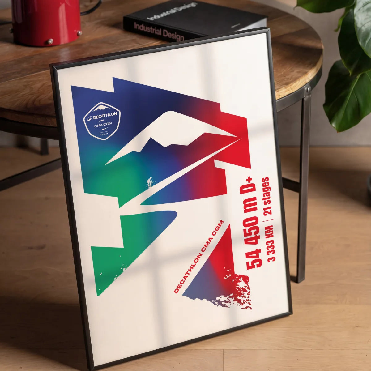 affiche équipe cycliste decathlon CMA CGM
