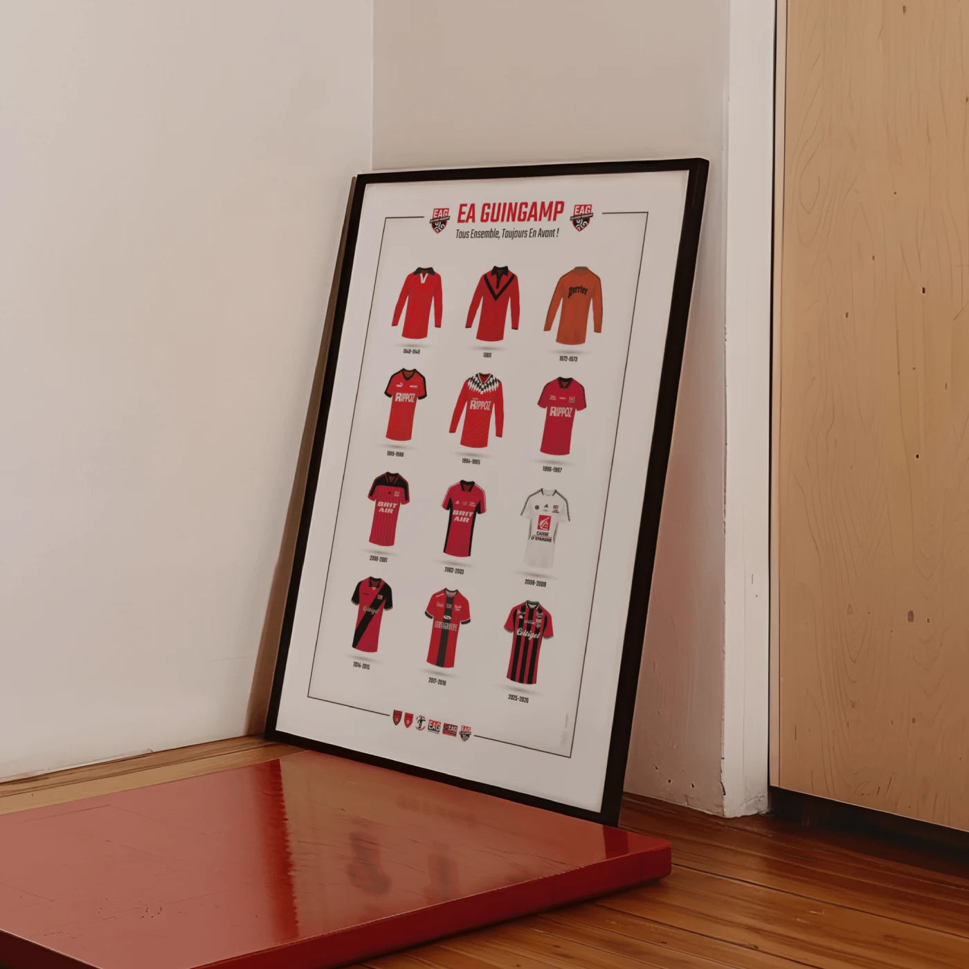 affiche football EAG maillots