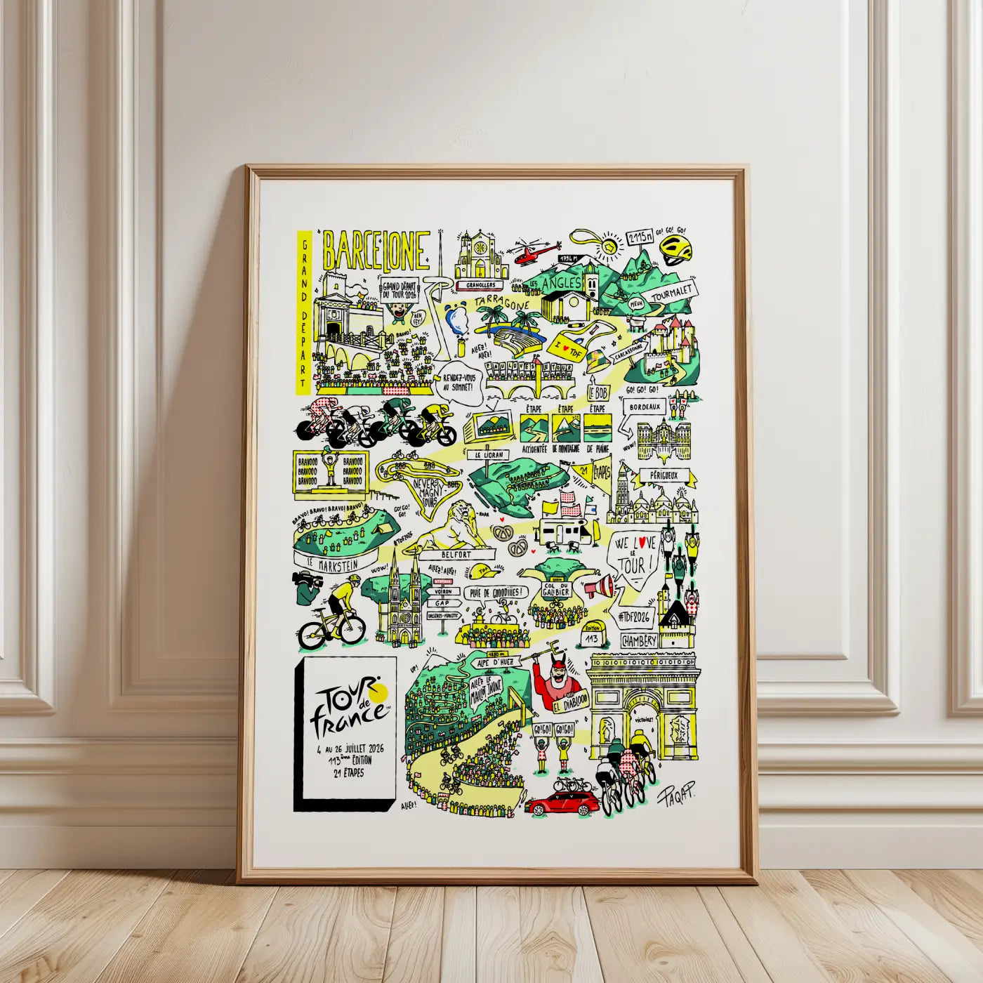 affiche paqap Tour de France