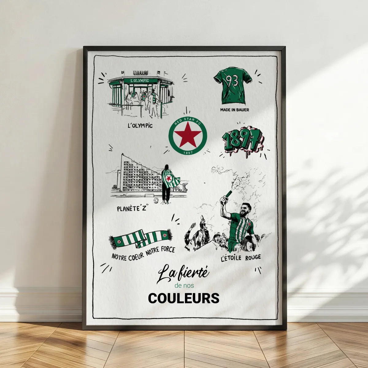 affiche stade Bauer Red Star