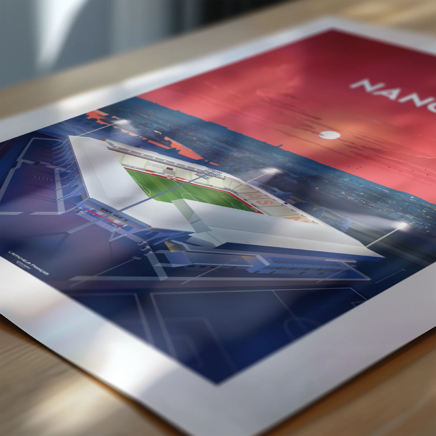 affiche stade football Nancy Marcel Picot