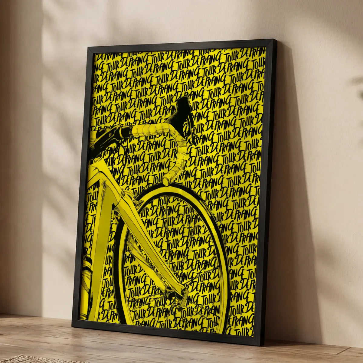 affiche vélo jaune