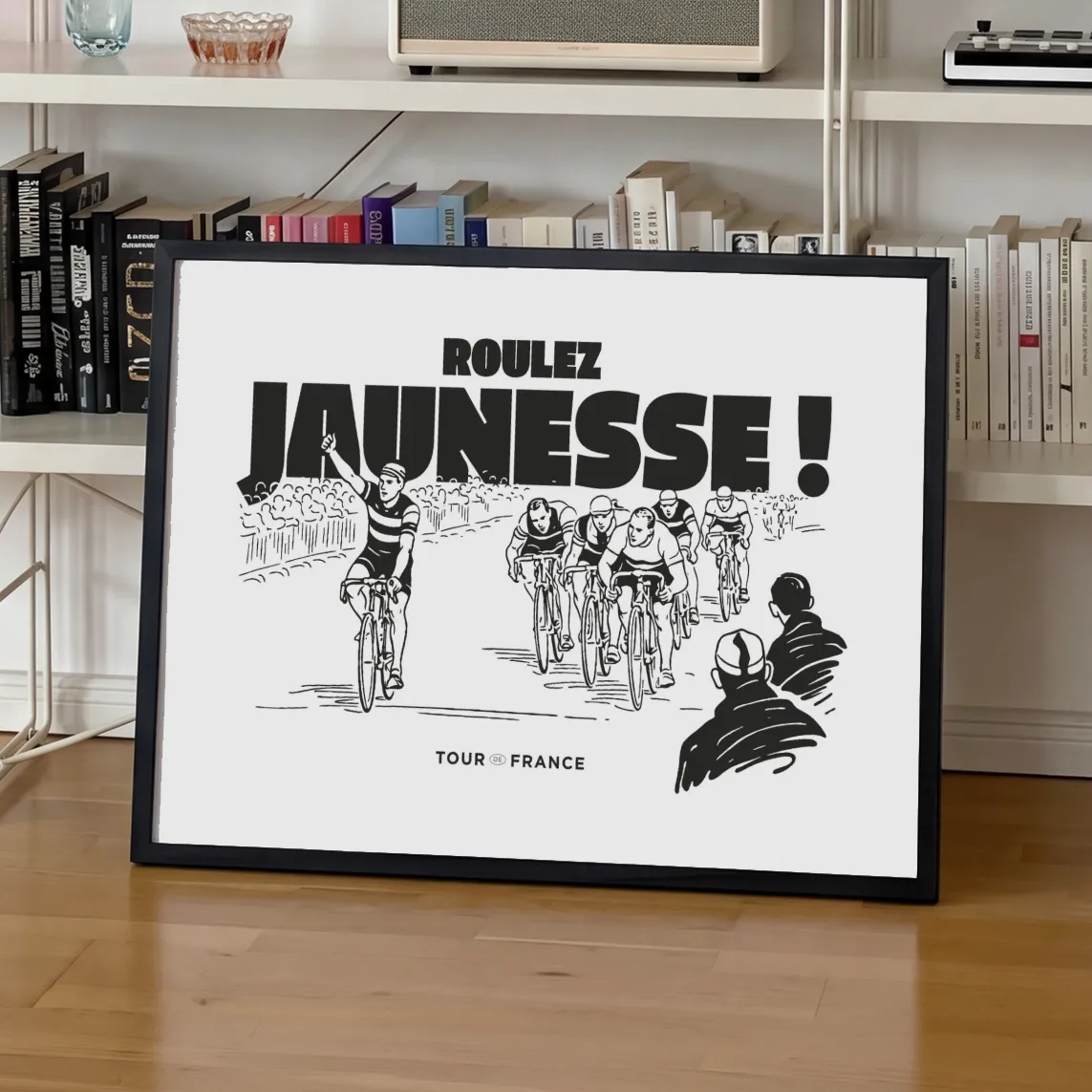 affiche vintage dessin Tour de France