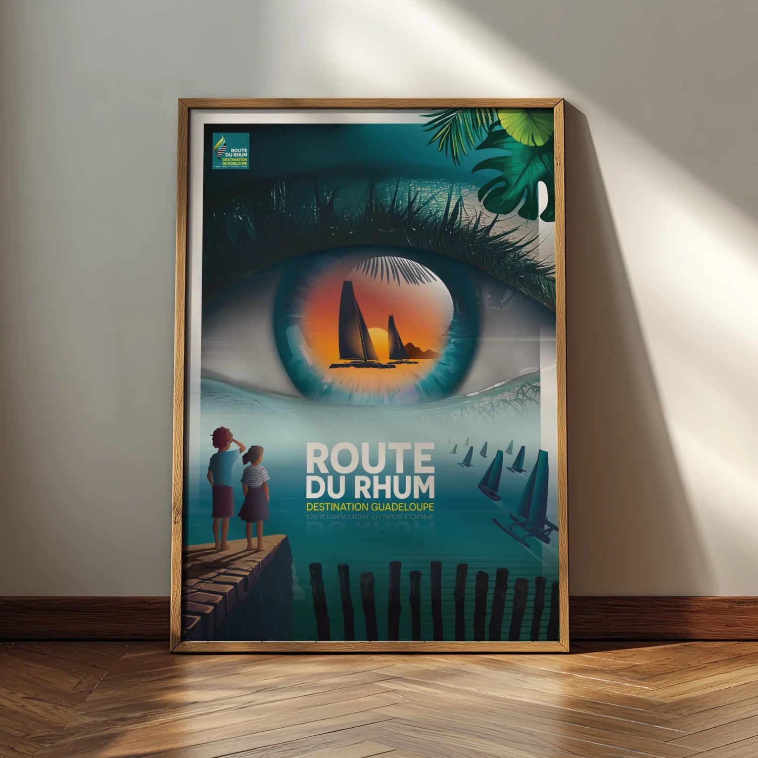 affiche voilier oeil du navigateur