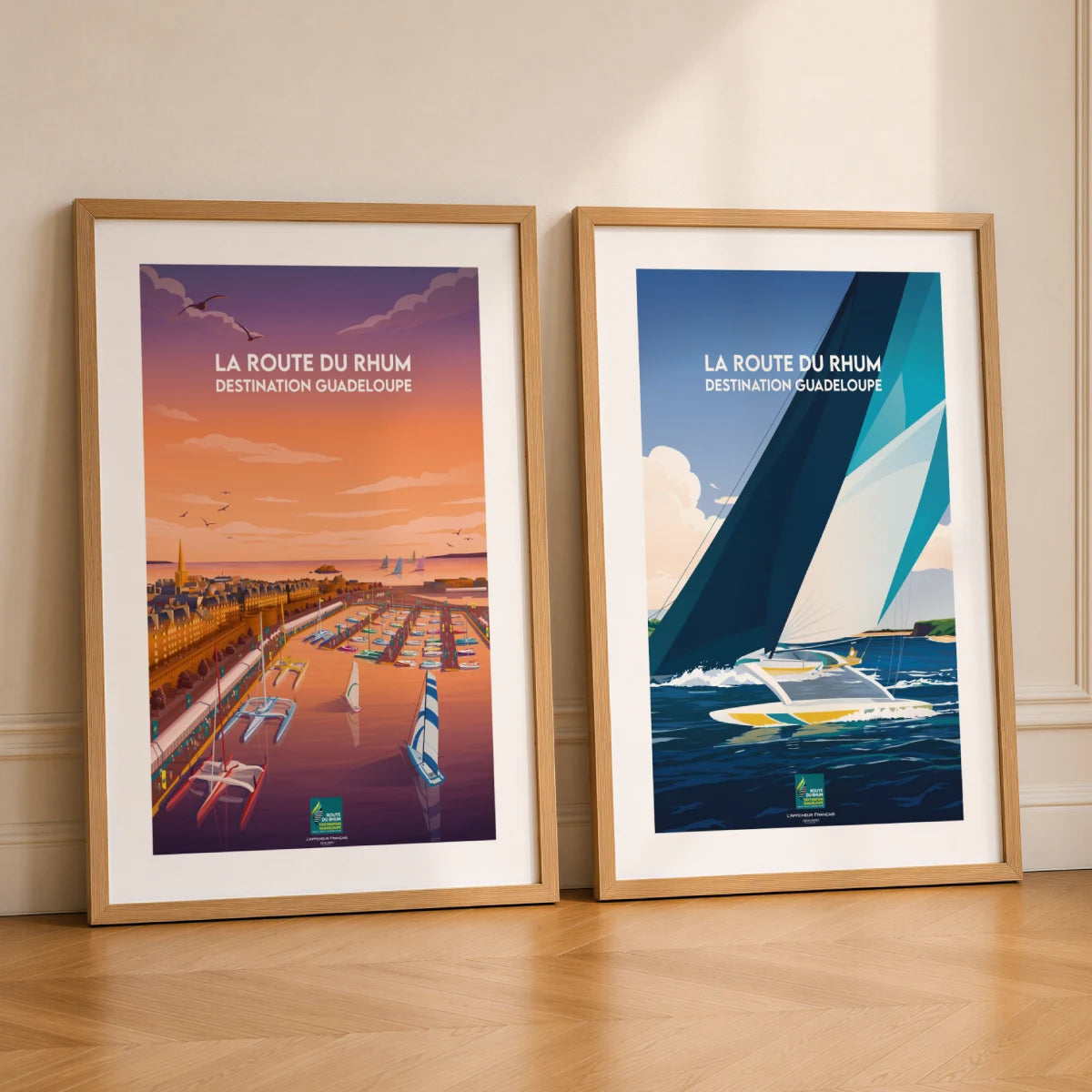 Pack 2 affiches de la Route du Rhum à Saint-Malo - 30x40cm