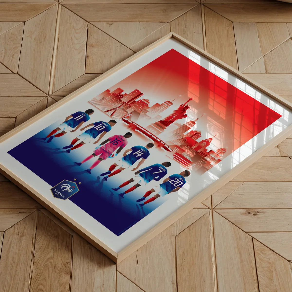 poster coupe du monde équipe de France de Football