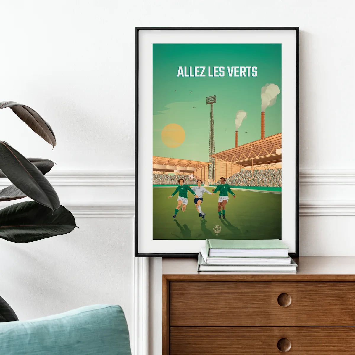 saint etienne affiche histoire foot